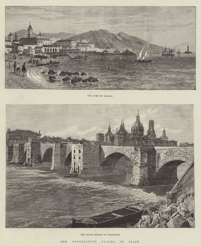 The Destructive Floods in Spain by Melton Prior